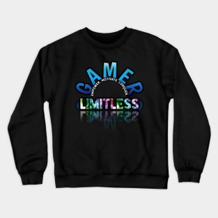 Empower Motivate Conquer - Limitless - Gaming Gamer Abstract - Video Game Lover - Graphic Crewneck Sweatshirt